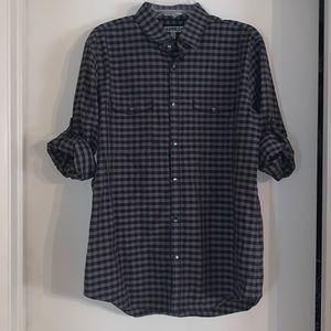 Express Men’s fitted button down shirt